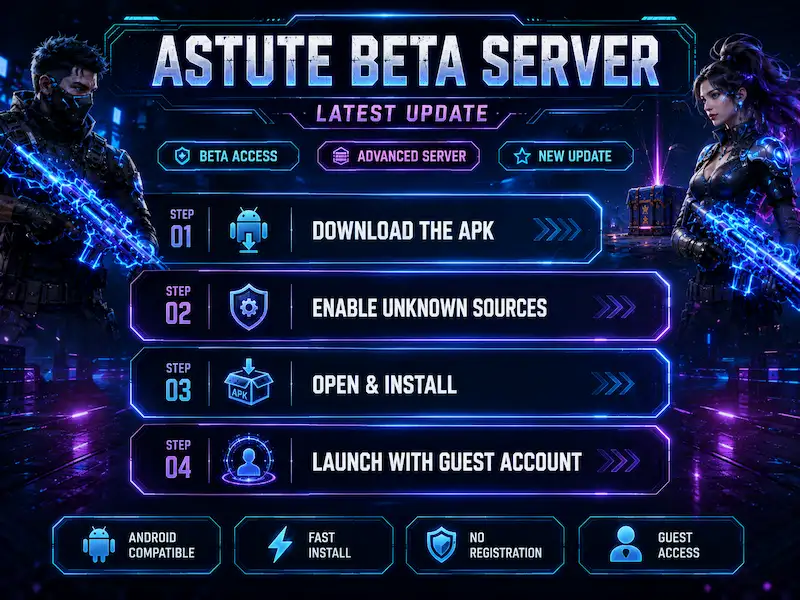 Download 2 step by step Download and installation guide Astute beta server apk latest version
