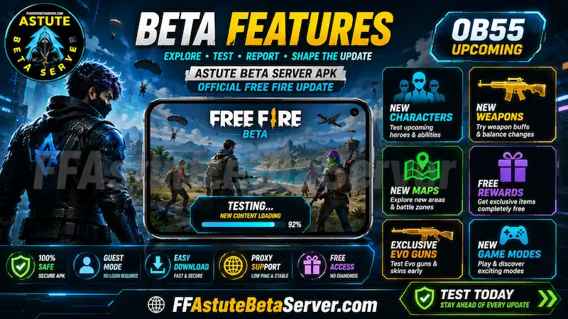 what is Astute Beta Server APK Official Free Fire Update — Safety Guide 2026 3 astute beta server apk official free fire update beta features