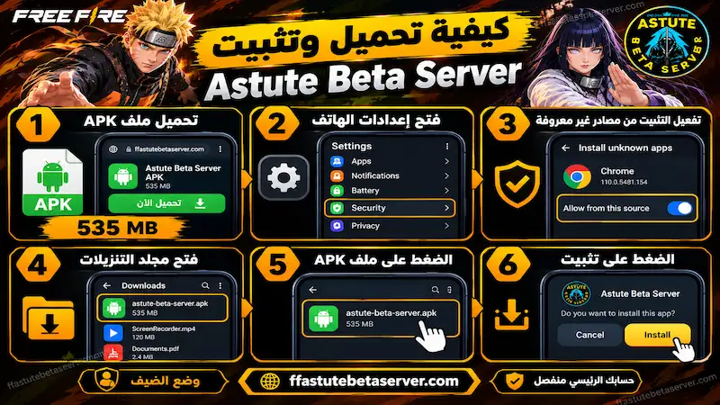 كيفية تحميل وتثبيت Astute Beta Server APK بحجم 535 MB على أندرويد مع خطوات تفعيل التثبيت وفتح ملف APK