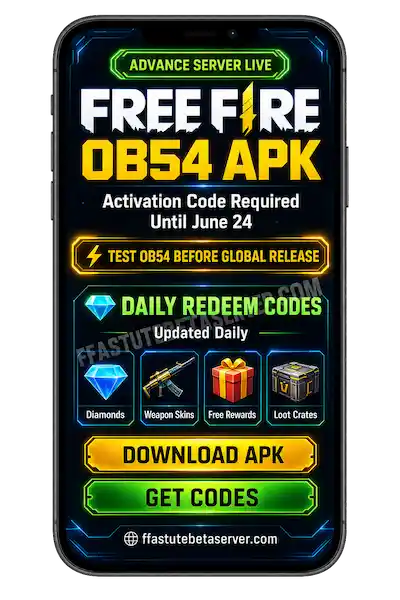 Free Fire OB54 update featuring Party Lobby, Weapon Awakening, Perk Points, and 9th Anniversary rewards